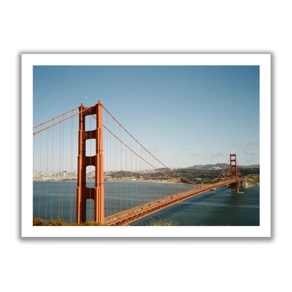 Bildaufnahme von der Golden Gate Bridge von San Francisco