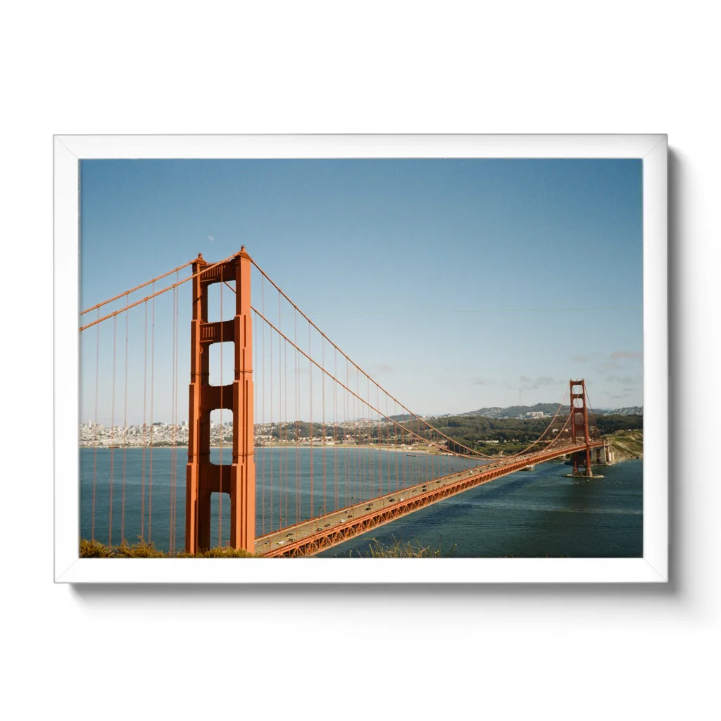 Bildaufnahme von der Golden Gate Bridge von San Francisco