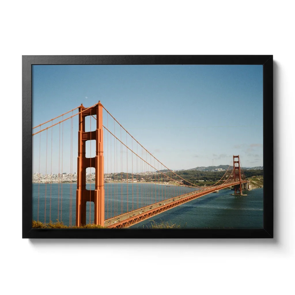 Bildaufnahme von der Golden Gate Bridge von San Francisco