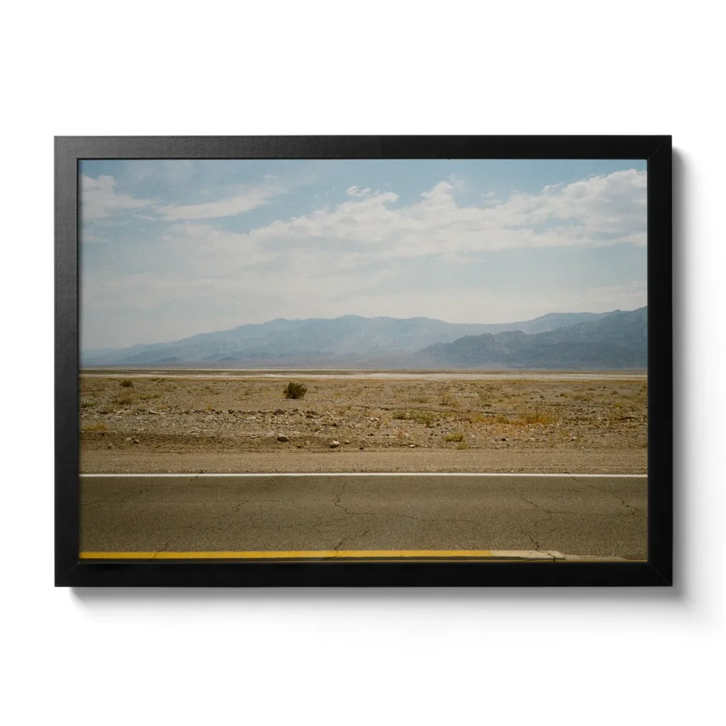 Straßenansicht vom Death Valley in Kalifornien