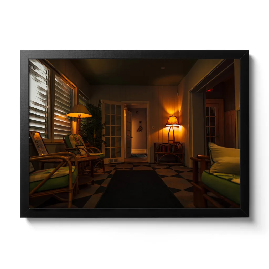 Innenaufnahme des Wohnzimmers des Hemmingway Haus.