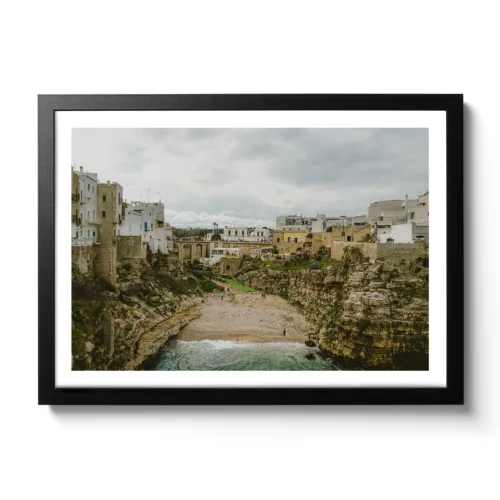 Bucht von Polignano a Mare in Italien.