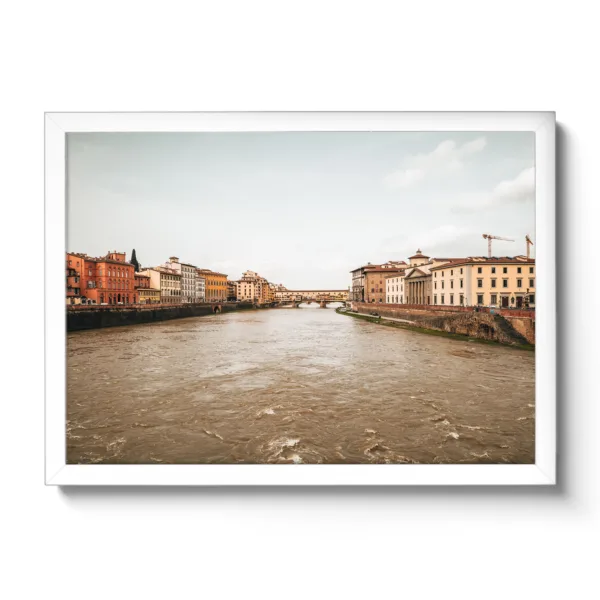 Bildaufnahme des Ponte Vecchio in Florenz.