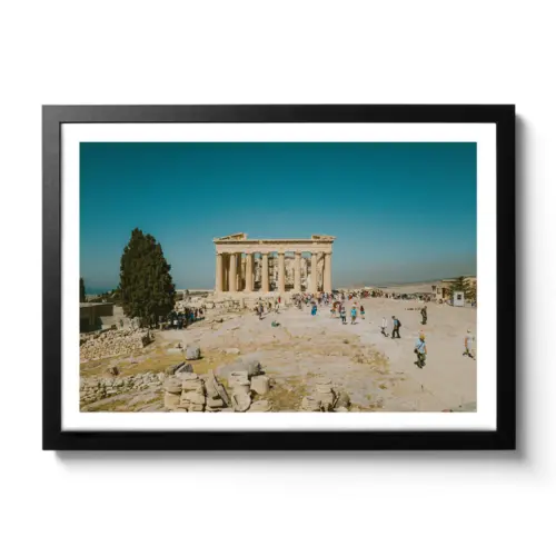 The columns of the Acropolis of Athens