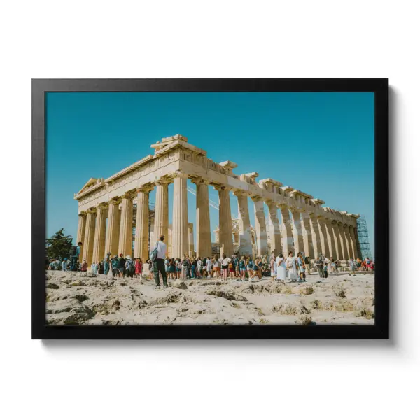 The columns of the Acropolis of Athens