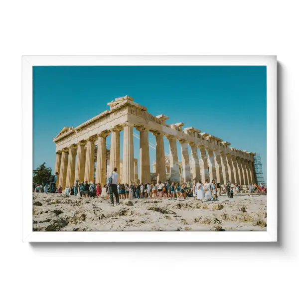The columns of the Acropolis of Athens