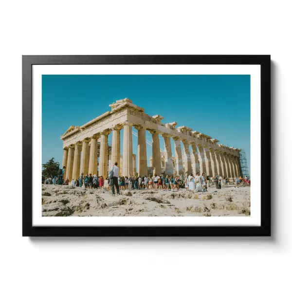 The columns of the Acropolis of Athens