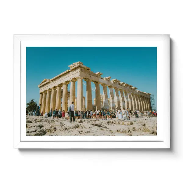 The columns of the Acropolis of Athens