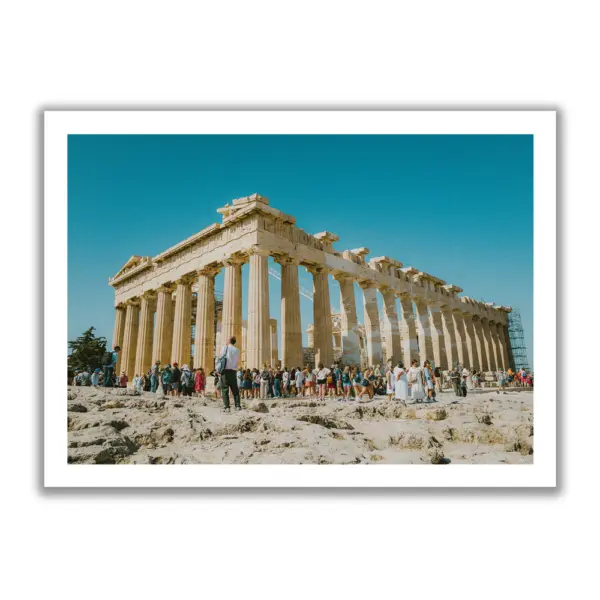 The columns of the Acropolis of Athens